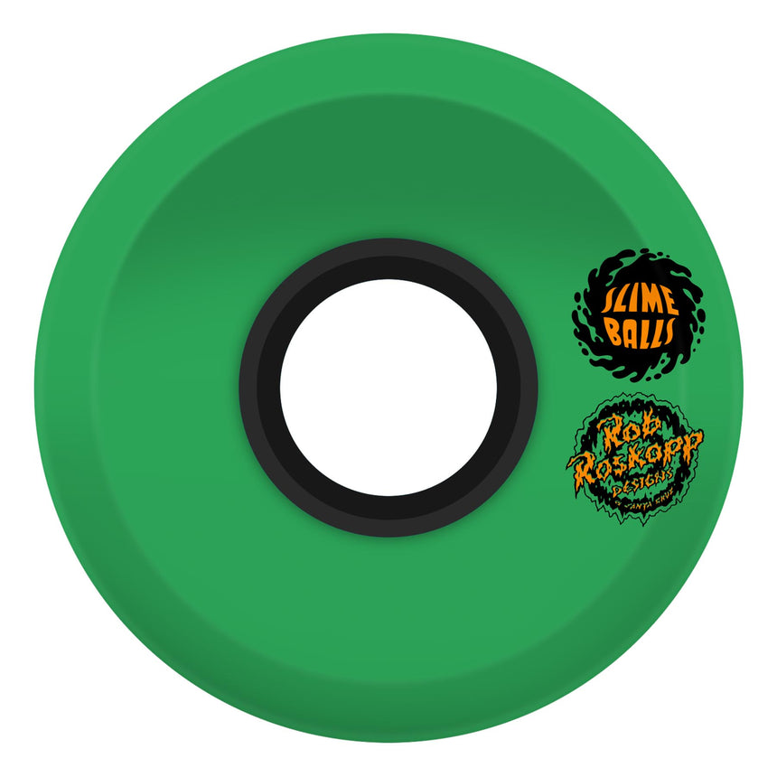 Slime Balls Roskopp Face Two 60mm 78a Reissue OG Slime Green Skateboard Wheels