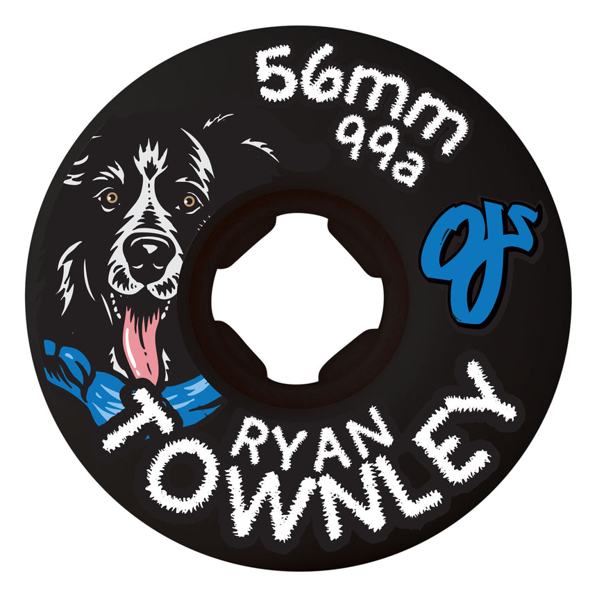 OJ Ryan Townley 99a 56mm Pup Chubbies 2 x White 2 x Black Skateboard Wheels