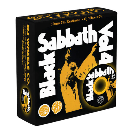 OJ x Black Sabbath 56mm 78a Keyframe Black Skateboard Wheels
