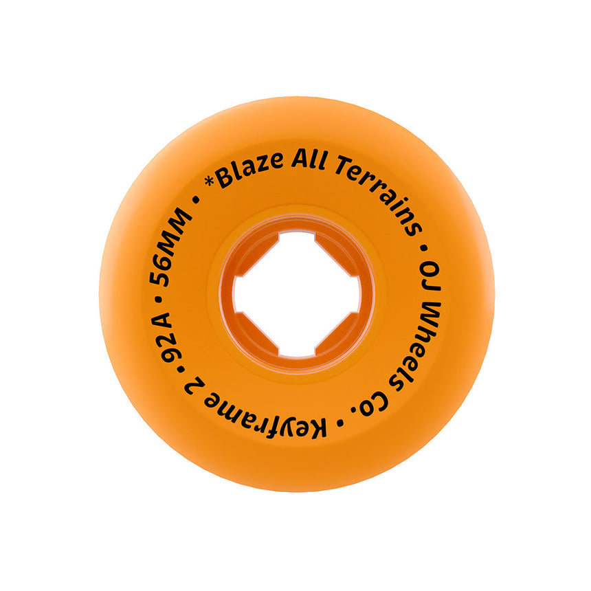 OJ 56mm Realtree APX Keyframe 2 Orange 92a Skateboard Wheels