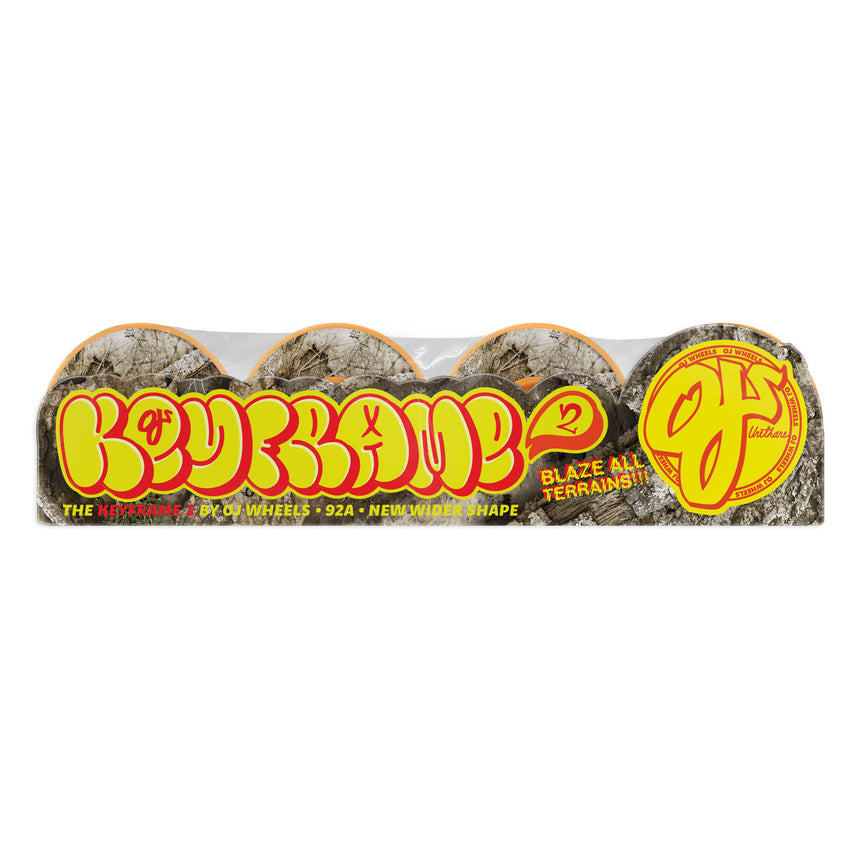 OJ 56mm Realtree APX Keyframe 2 Orange 92a Skateboard Wheels