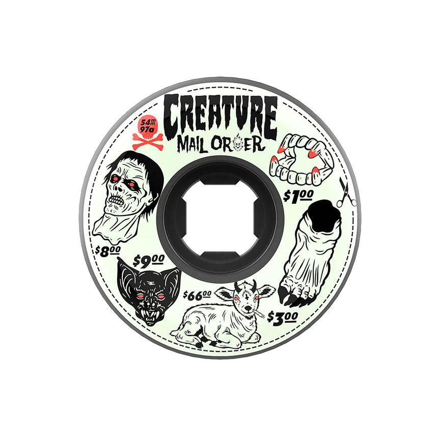 OJ 54mm Creature Mail Order Bloodsuckers Black 97a Skateboard Wheels