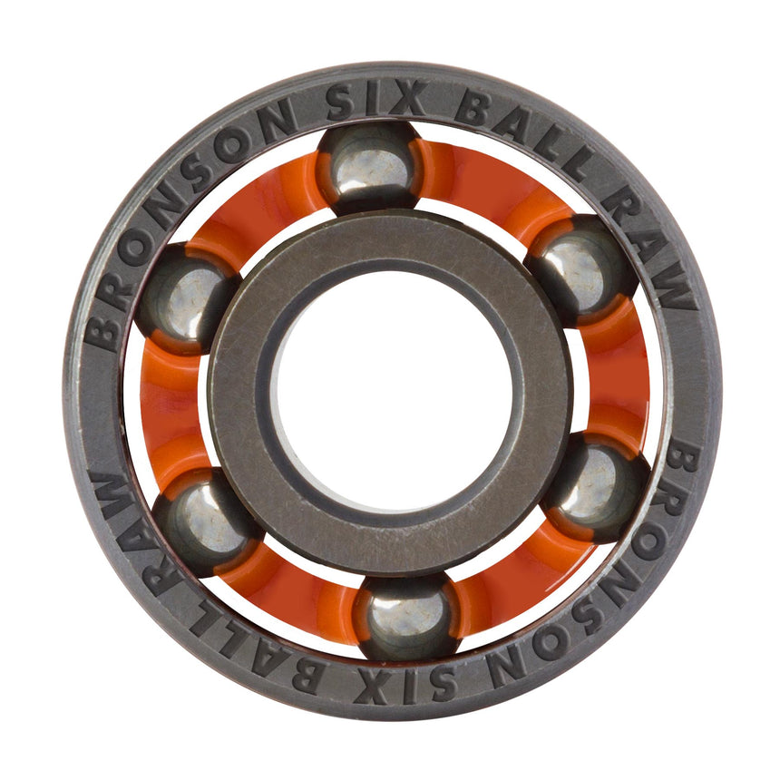 Bronson 6-Ball Raw Skateboard Bearings