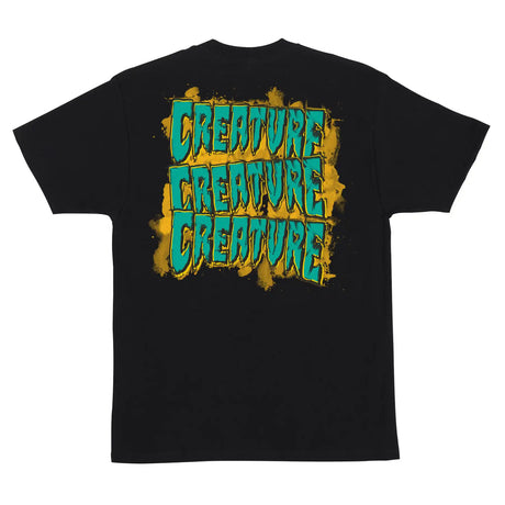 Creature Logo Spill S/S Heavyweight T-Shirt back