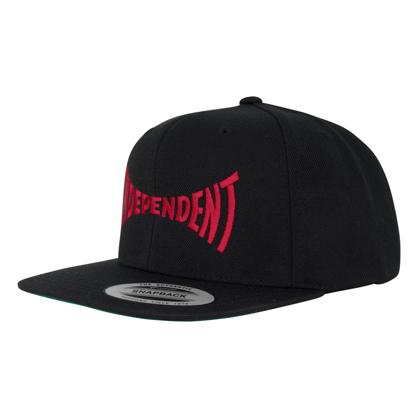 Independent Span Black Snapback