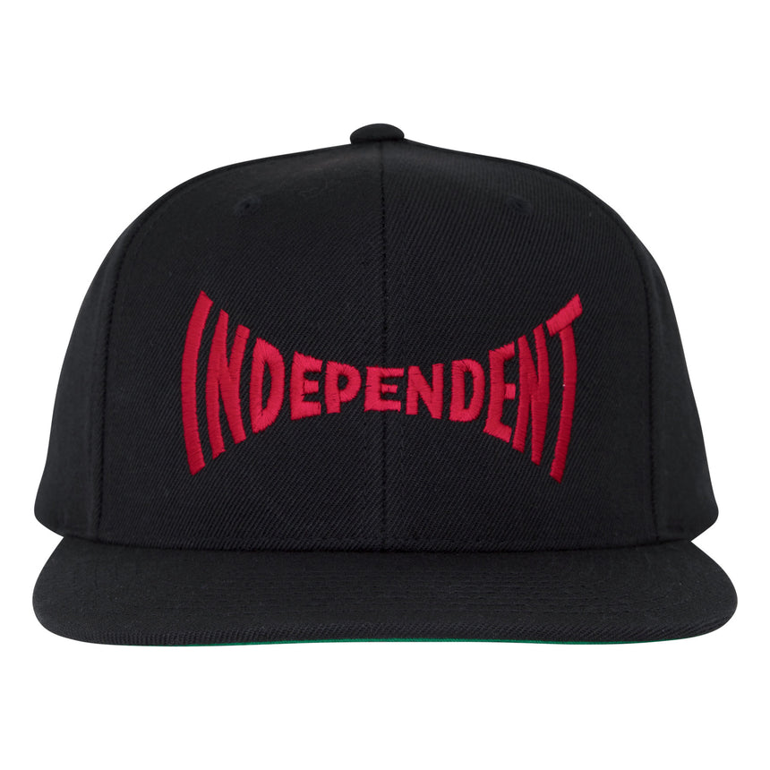 Independent Span Black Snapback