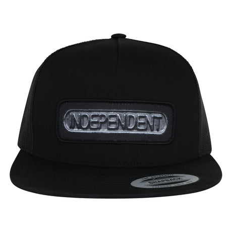 Independent Sand Cast Snapback Structured Hat Black