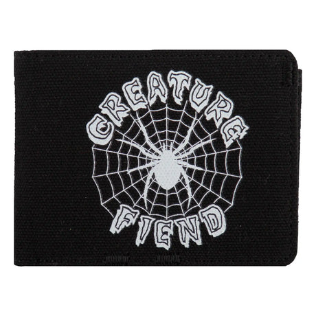 Creature Web Tri-Fold Wallet - Black front