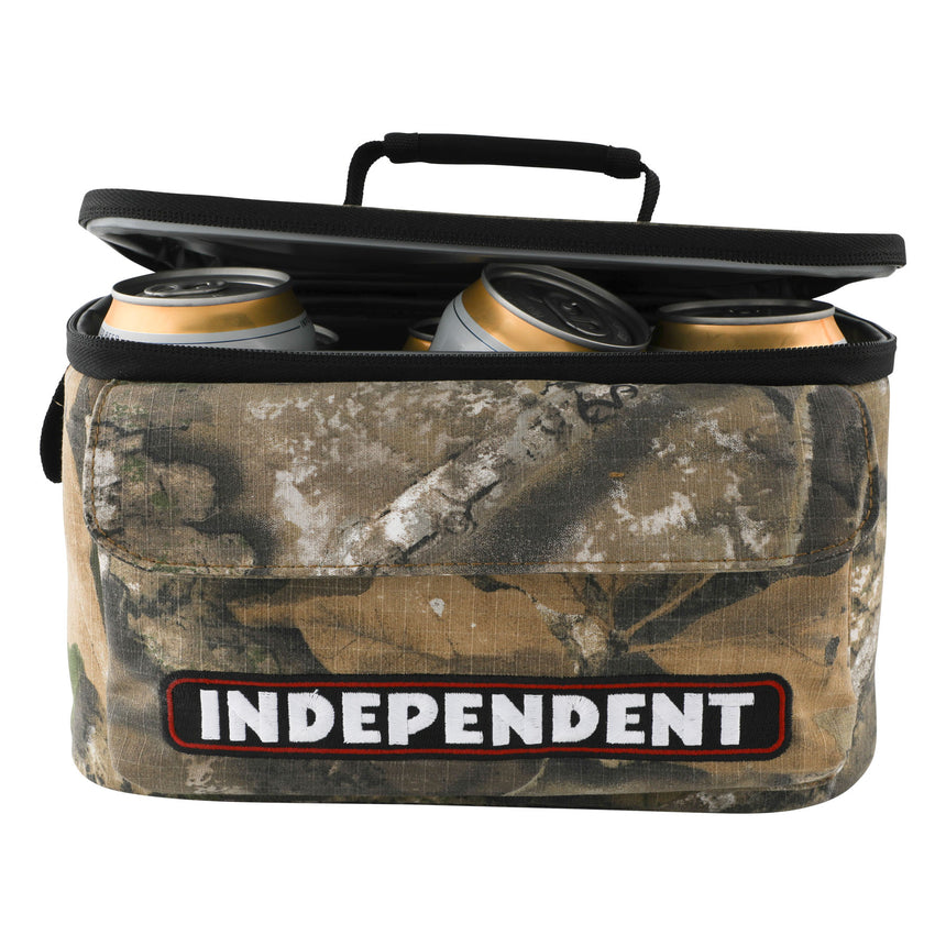 INDEPENDENT bar logo Realtree Cooler