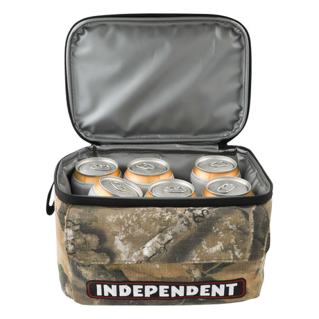 INDEPENDENT bar logo Realtree Cooler