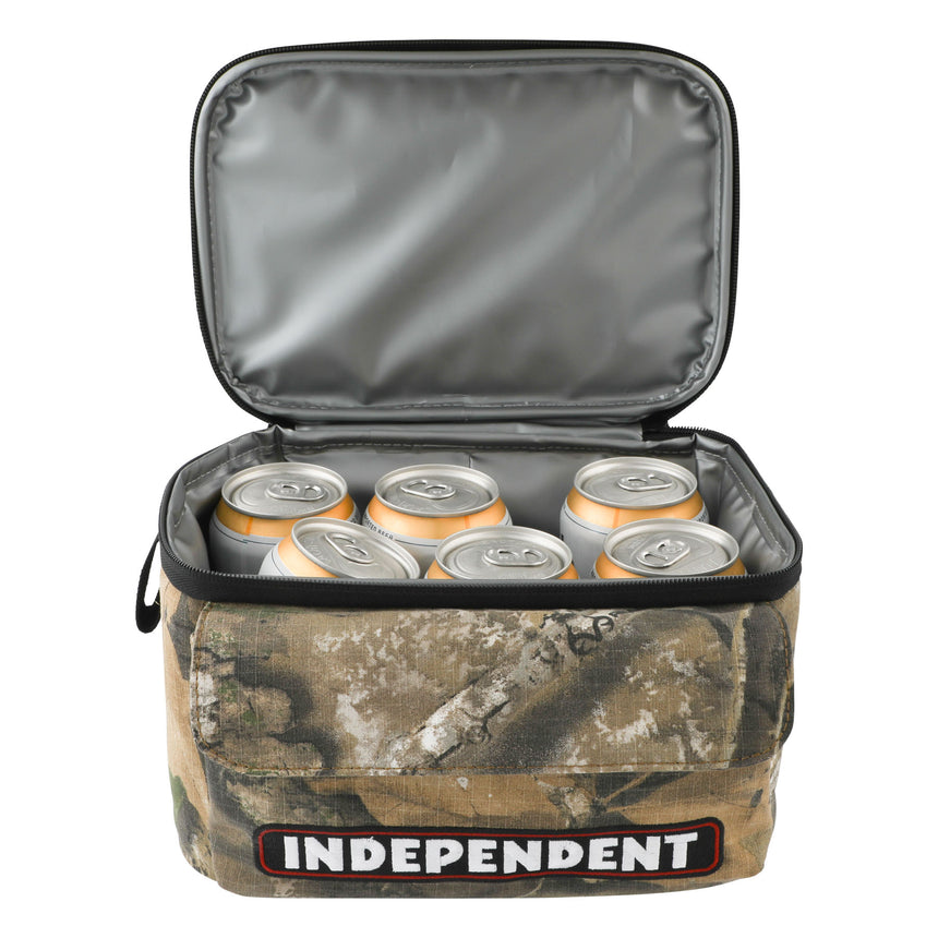 INDEPENDENT bar logo Realtree Cooler