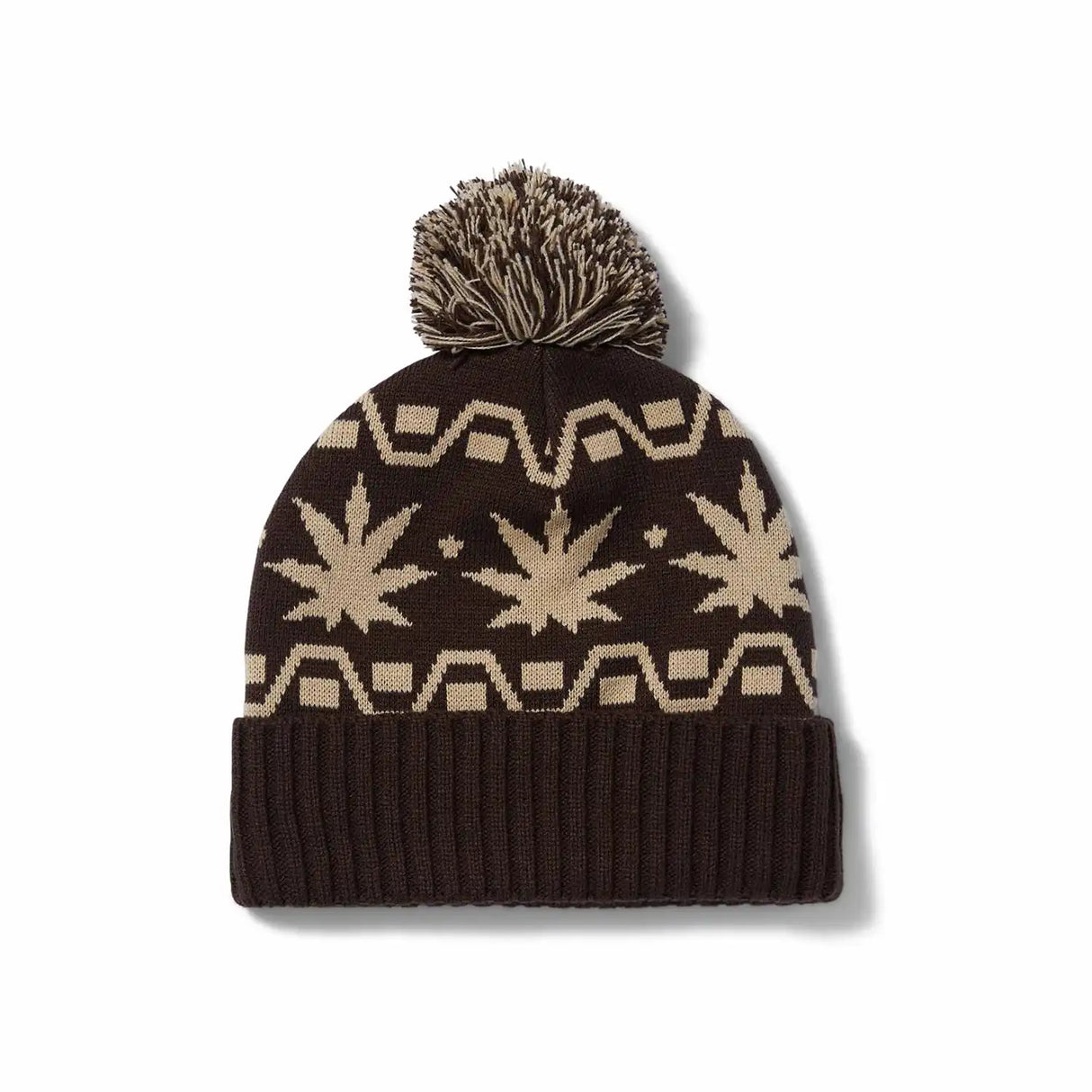 Huf Apres Cuff Pom Beanie Brown