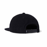 Huf Black Waffle Cord Snapback Hat back