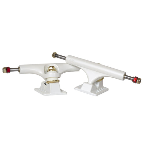 Ace AF! Satin White w/ Gold Hardware Skateboard Trucks