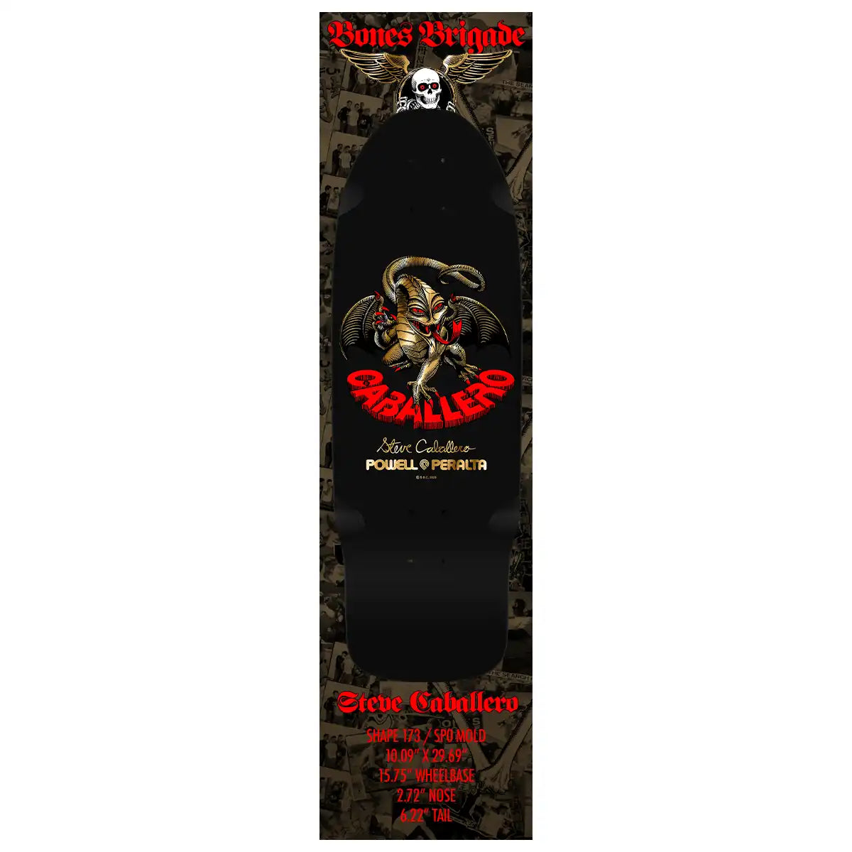 Powell Peralta Bones Brigade 16 Steve Caballero - Black