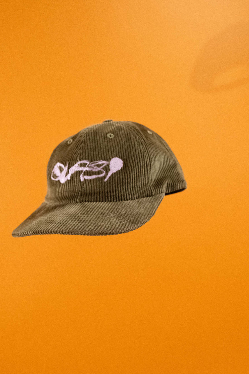Quasi Olive Corduroy Blot Snapback Hat