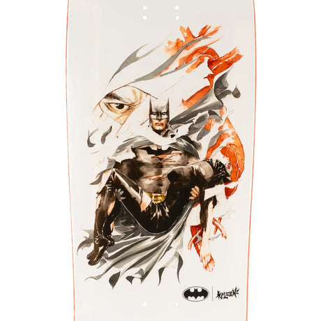 Welcome x Batman Heart of Hush Gaia 9.6" Skateboard Deck - Bone