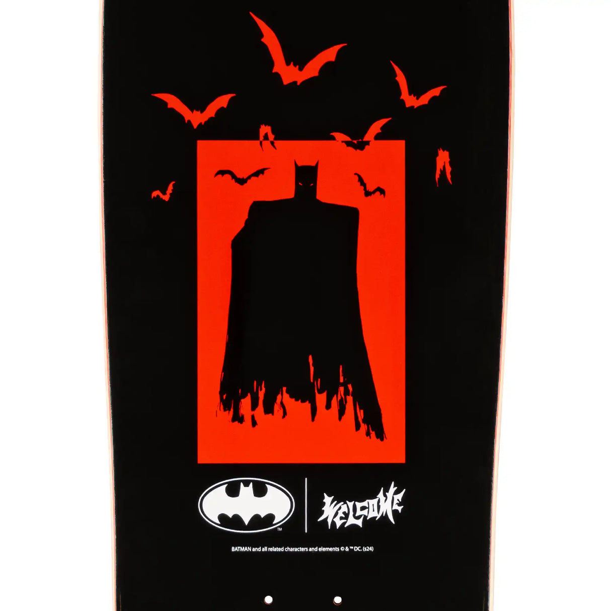 Welcome x Batman Heart of Hush Gaia 9.6" Skateboard Deck - Bone