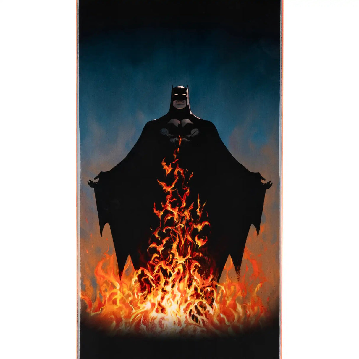 Welcome x Batman Bat Flames 8.5" Skateboard Deck - Black