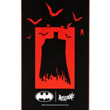 Welcome x Batman Bat Flames 8.5" Skateboard Deck - Black