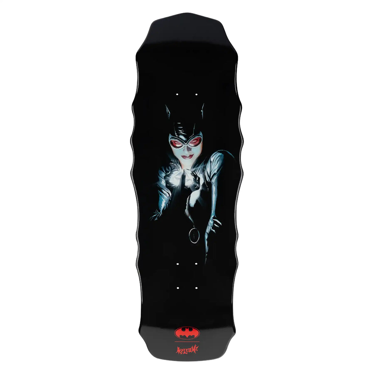 Welcome x Batman Catwoman 10" Widow Skateboard Deck - Black Dip