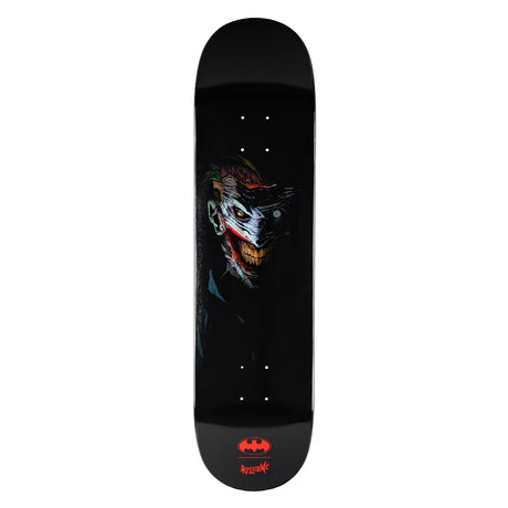 Welcome x Batman Joker 8" Skateboard Deck - Black Dip