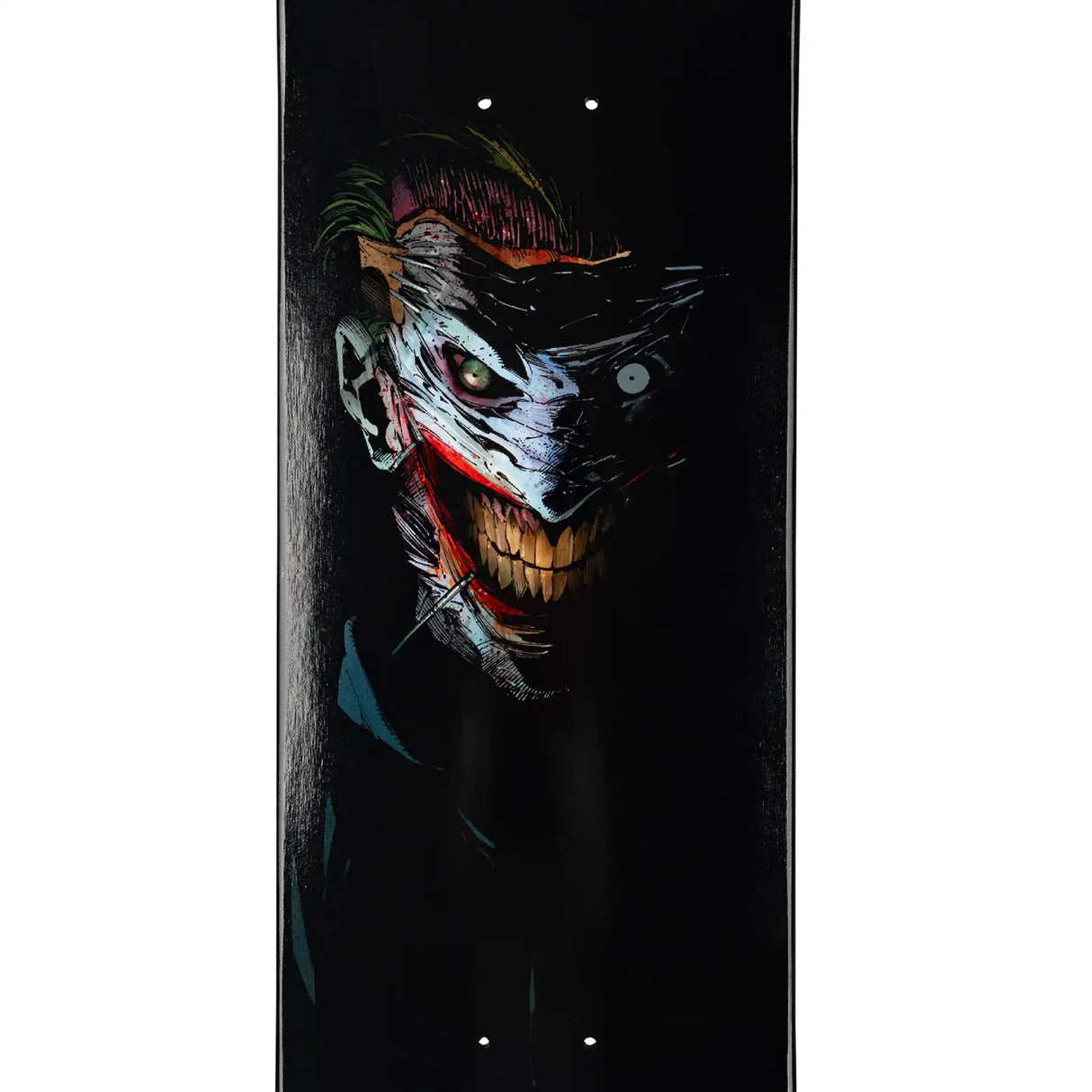 Welcome x Batman Joker 8" Skateboard Deck - Black Dip