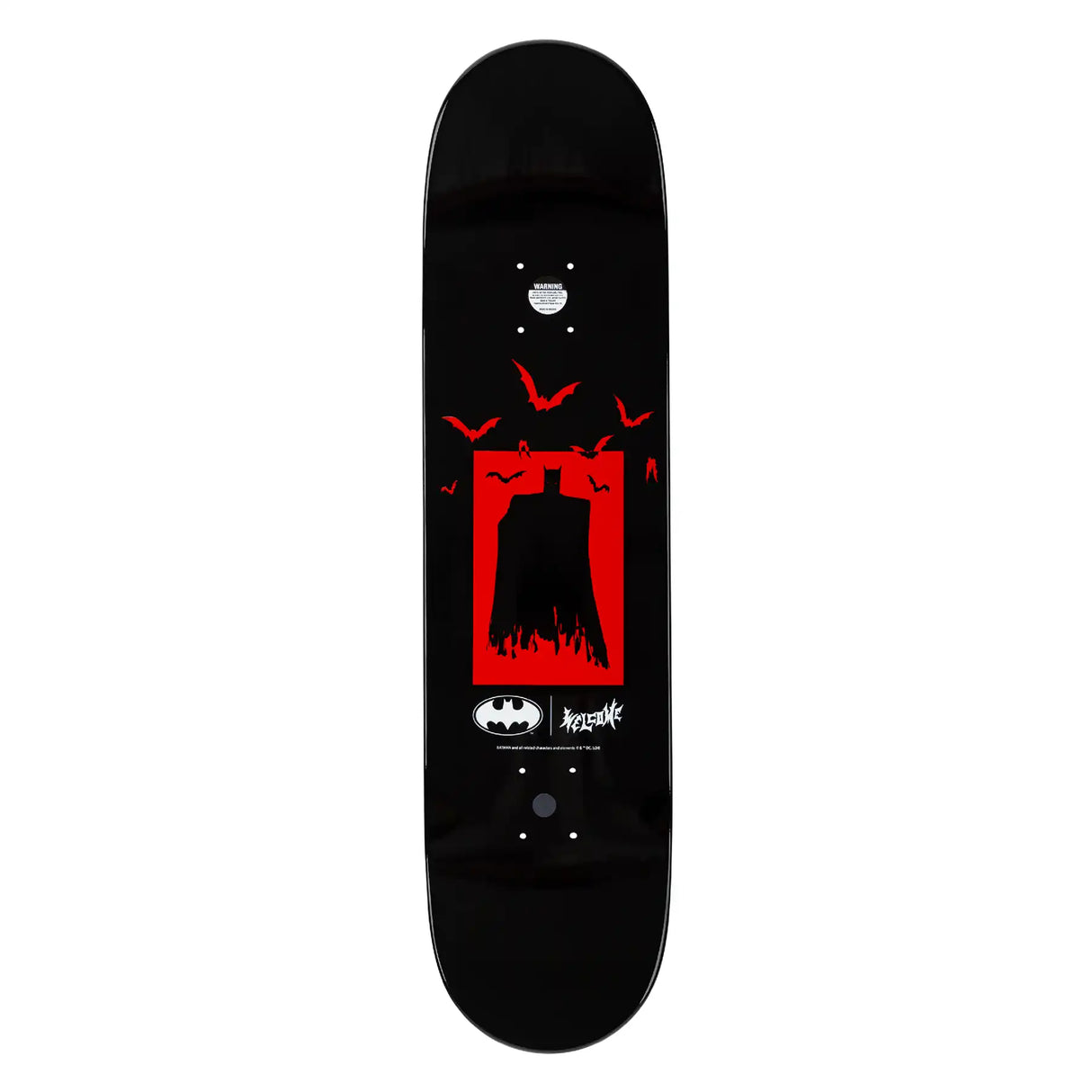 Welcome x Batman Joker 8" Skateboard Deck - Black Dip