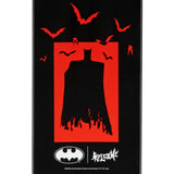 Welcome x Batman Knockout 8.25" Skateboard Deck - Red/Black Dip