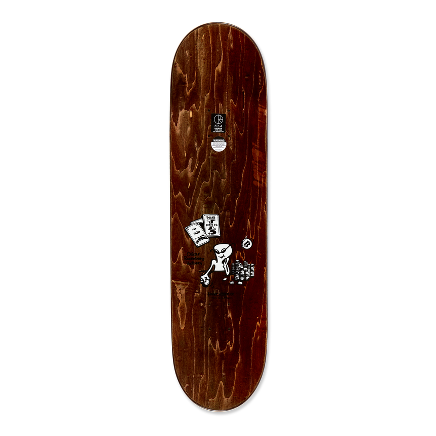 Polar Oskar Rozenberg Poker Face Skateboard Deck - 8.5