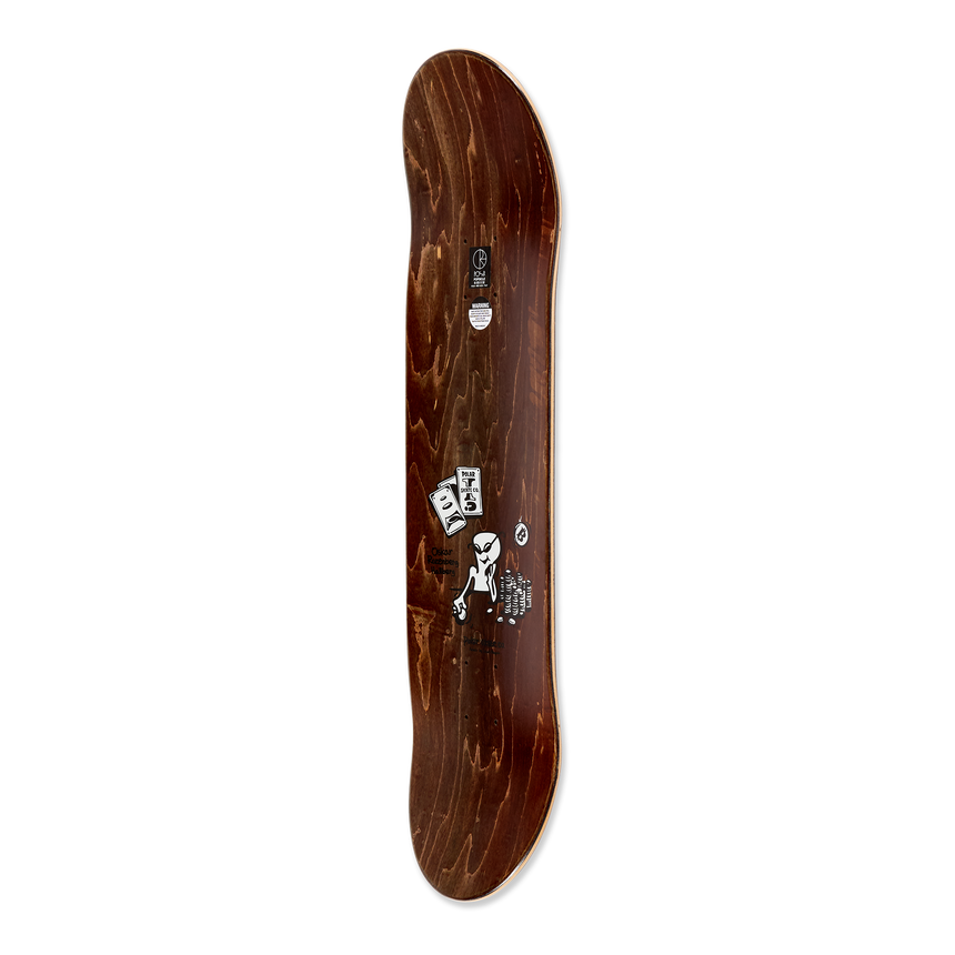 Polar Oskar Rozenberg Poker Face Skateboard Deck - 8.5