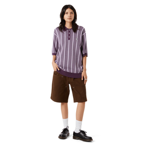 Huf Classic H Double Knee Work Short brown on model