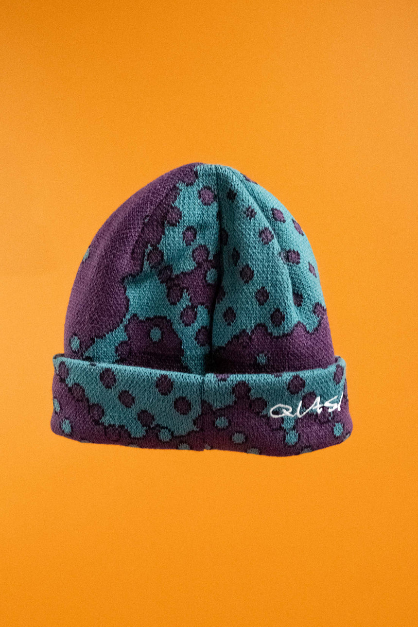 Quasi Dither Eggplant Beanie