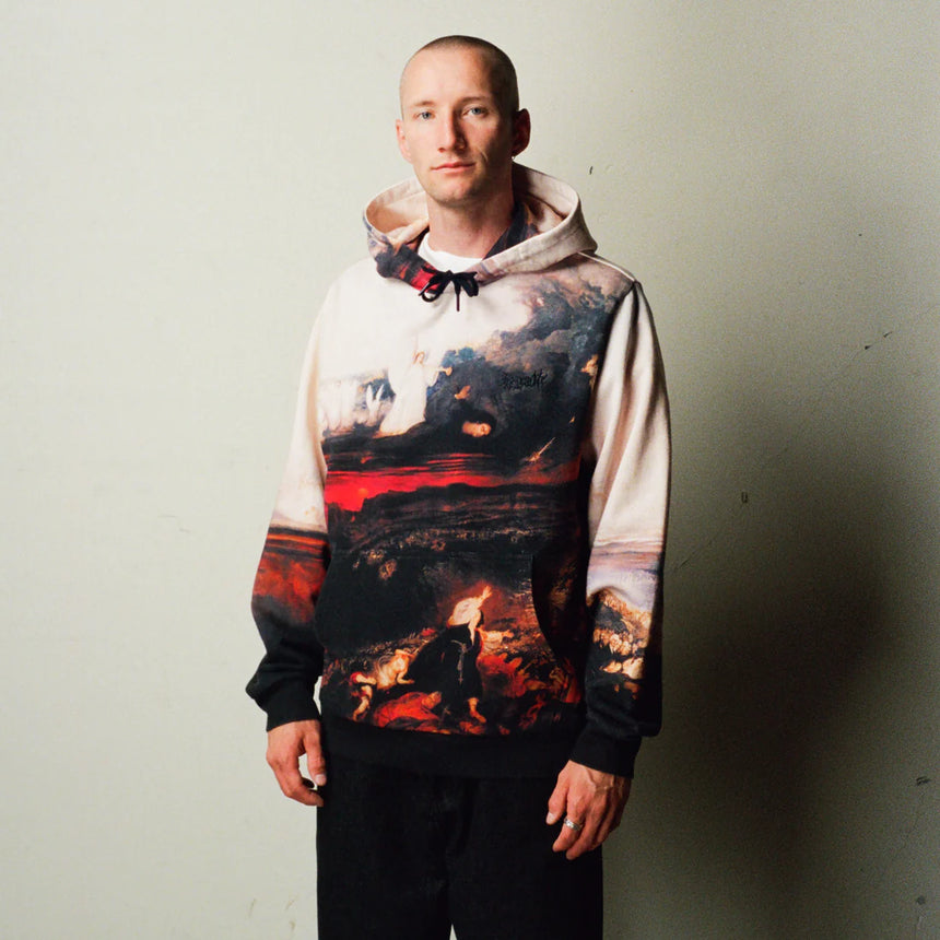 Welcome Judgement All Over Print pullover Hoodie