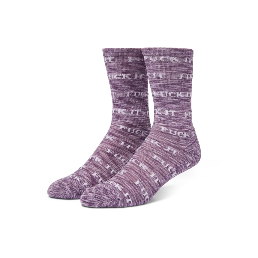 Huf Fuck It Marled Sock purple