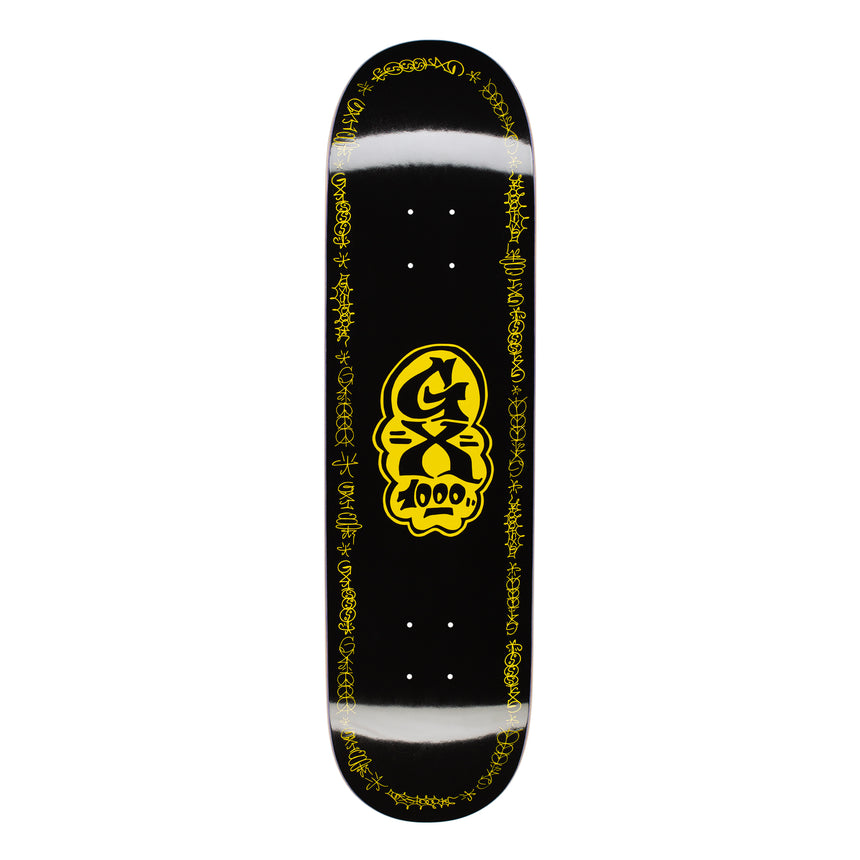 GX1000 Sketch Black Skateboard Deck - 8.375