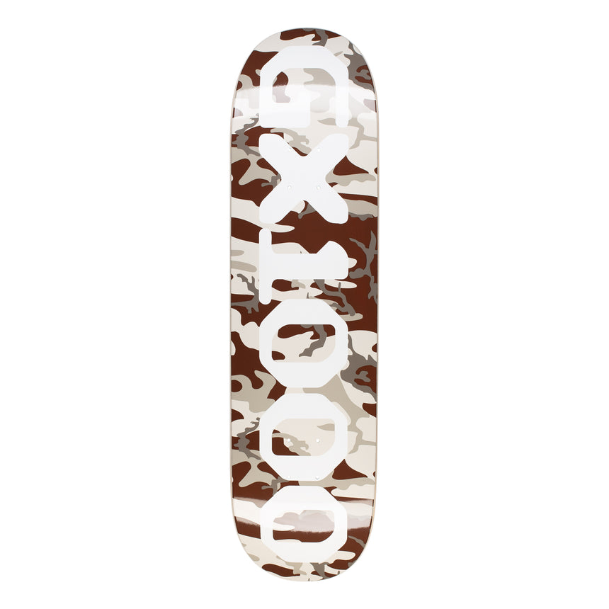 GX1000 OG Logo Camo White 8.375 Skateboard Deck