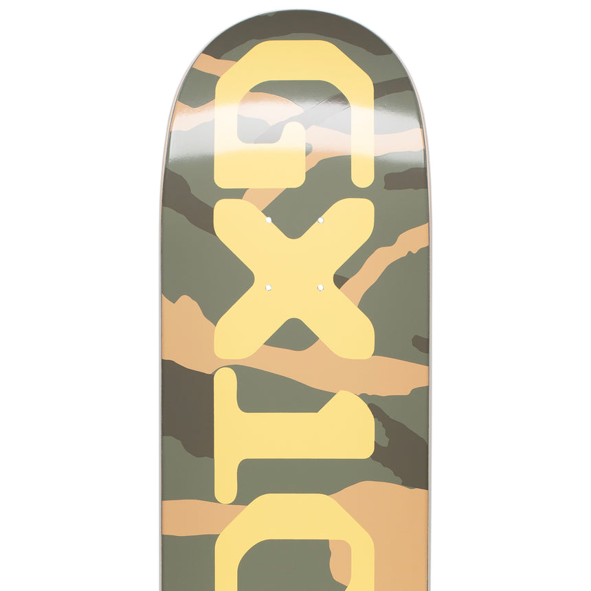 GX1000 OG Logo Camo Yellow 8.5 Skateboard Deck