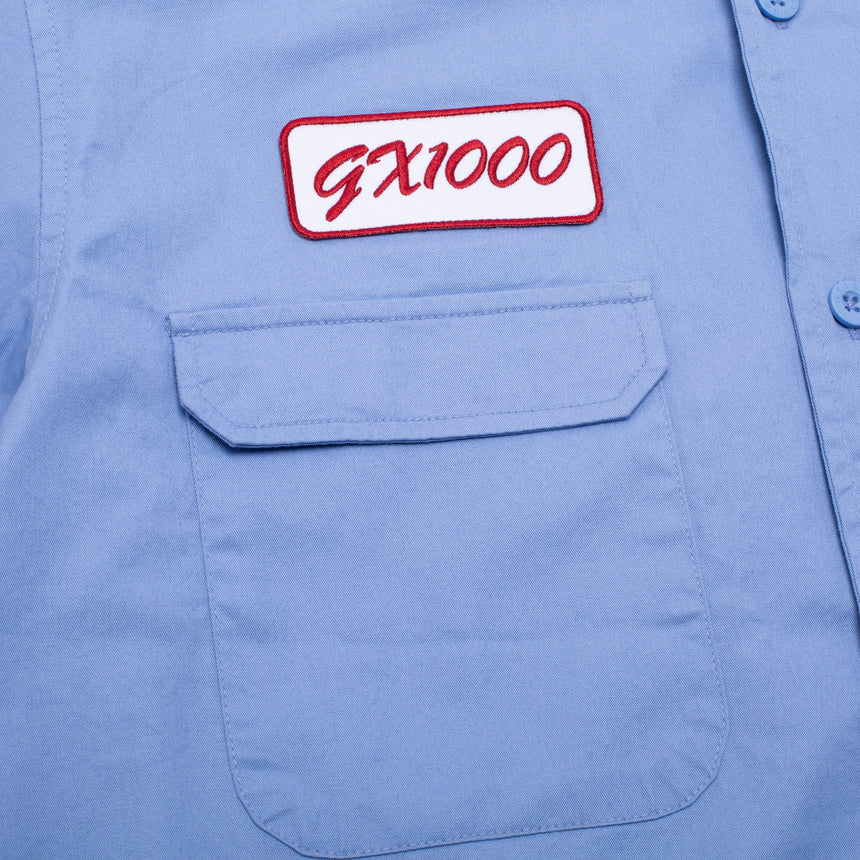 blue shirt close up GX1000 patch
