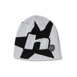 Huf H Star Skull Beanie white