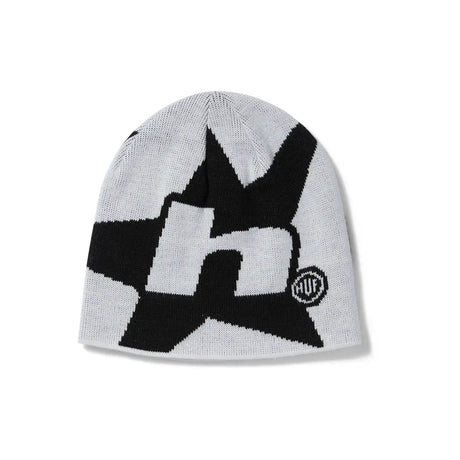 Huf H Star Skull Beanie white