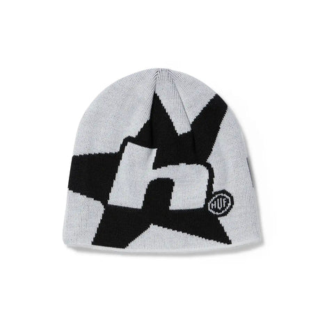 Huf H Star Skull Beanie white