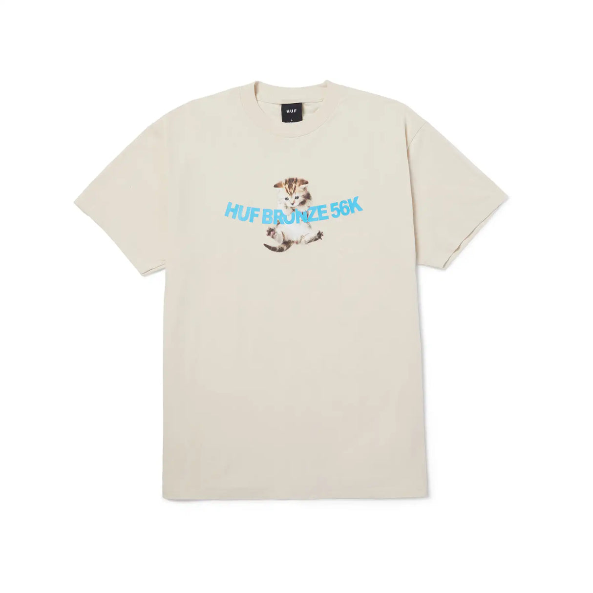 Huf x Bronze 56K Hang in There S/S T-shirt - Natural