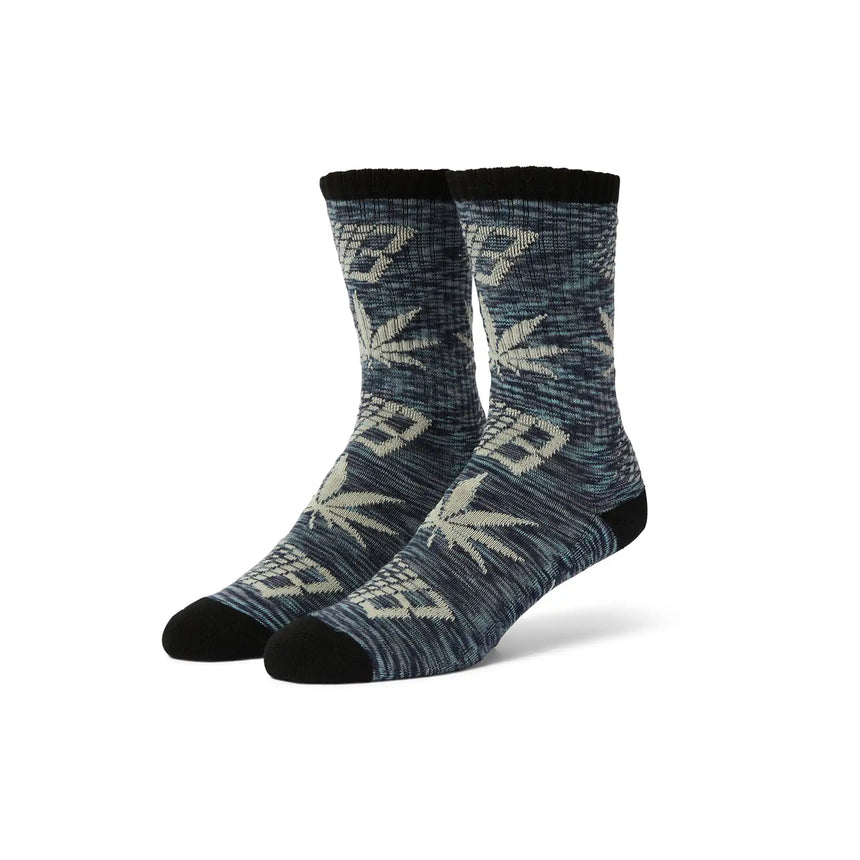 Huf x Bronze 56K Plantlife Marled Sock - Black