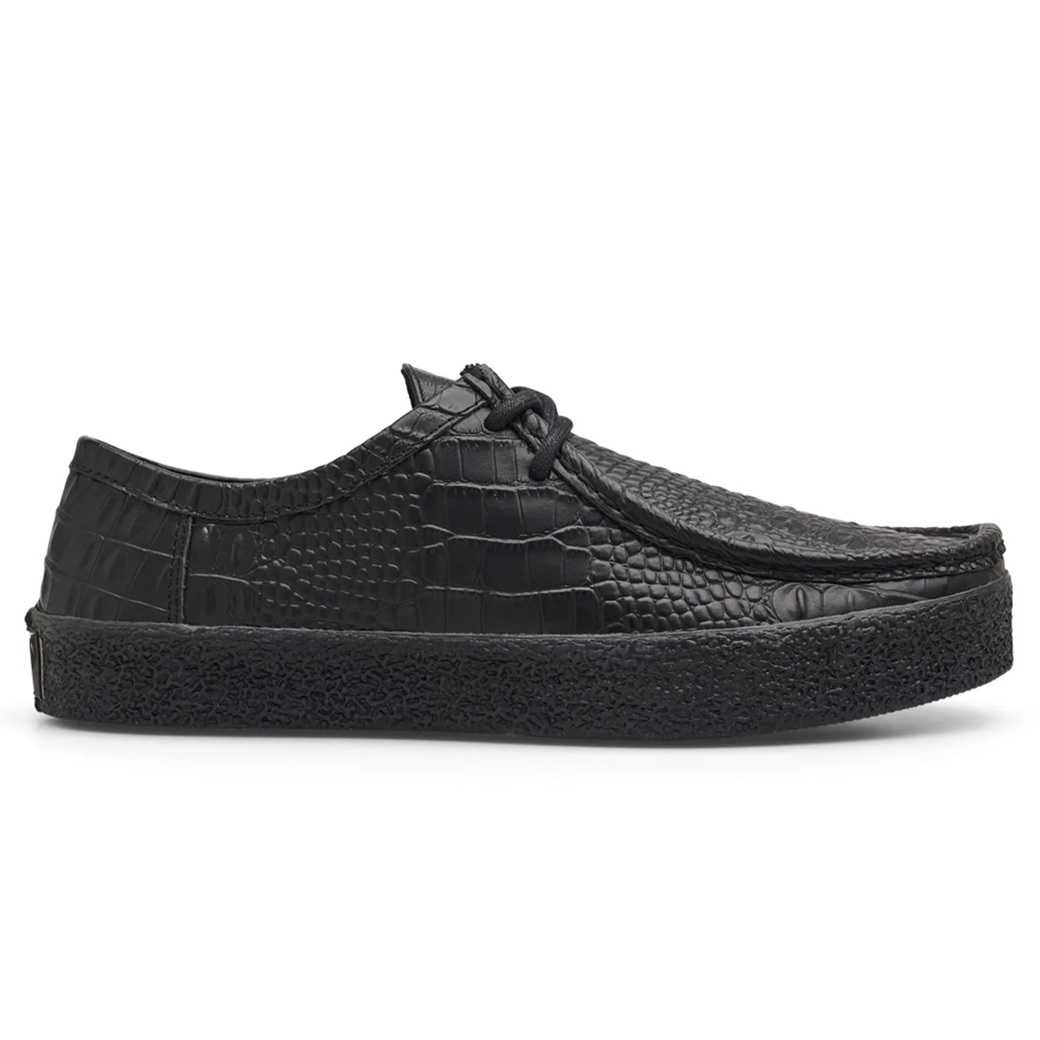 Last Resort VM006 Black Croc Moc Shoes