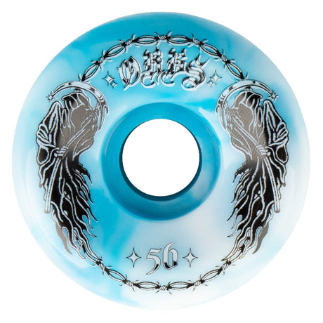 Orbs Specters - 56MM 99a Skateboard Wheels - Blue/white Swirl