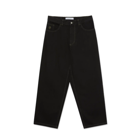 Black jeans on a white background