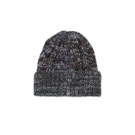 Textured knit beanie on a white background
