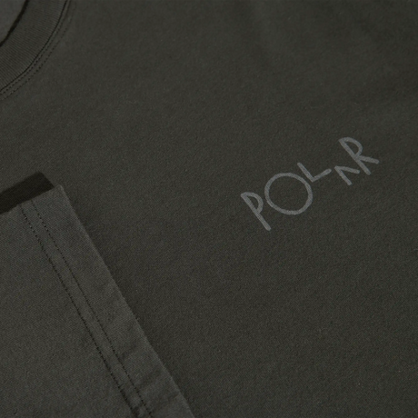 Dark gray sweatshirt with 'Polar' logo on chest