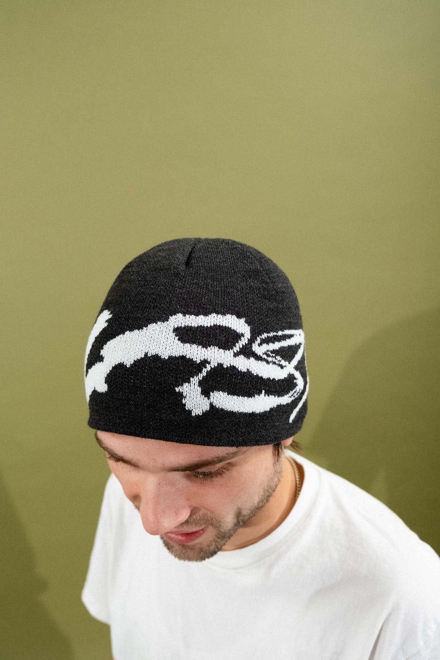 Quasi Rift Dark Grey Blot Logo Beanie